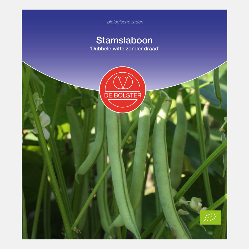 Runner bean 'Double white without thread' BIO