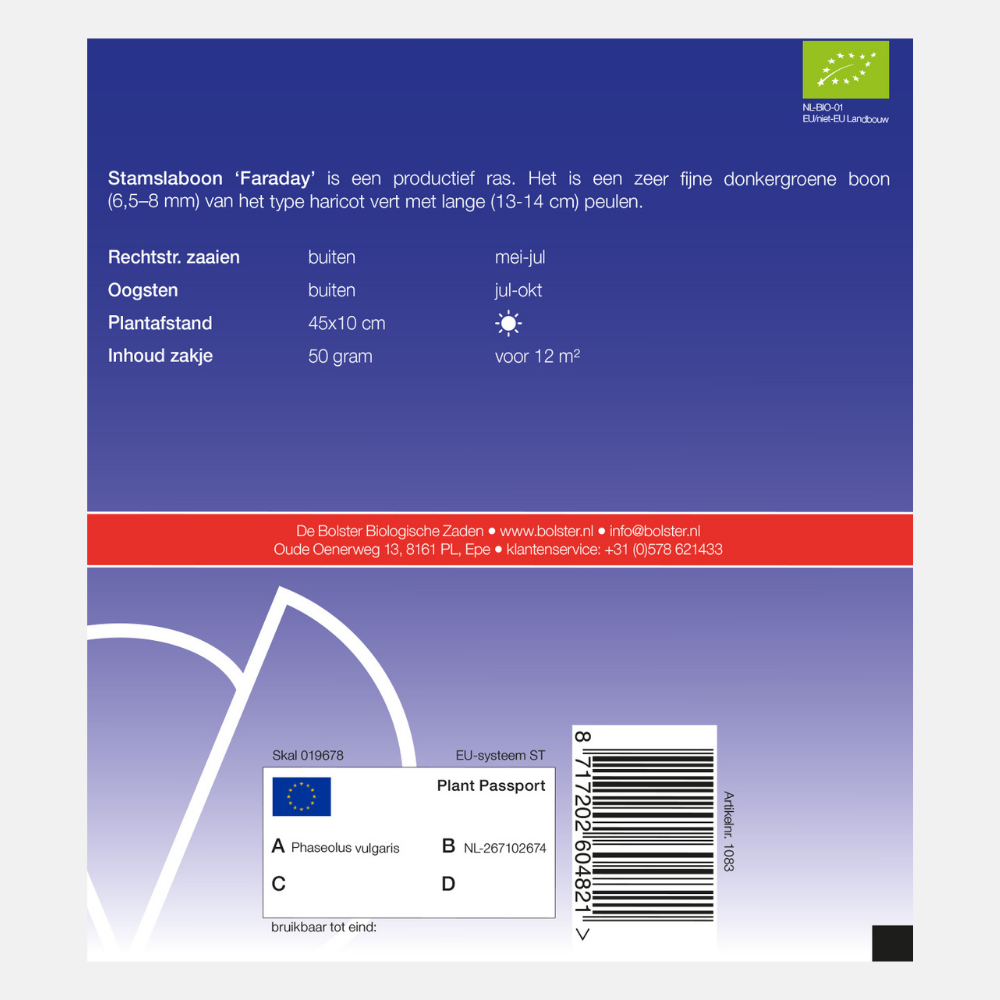 Runner bean 'Faraday' BIO