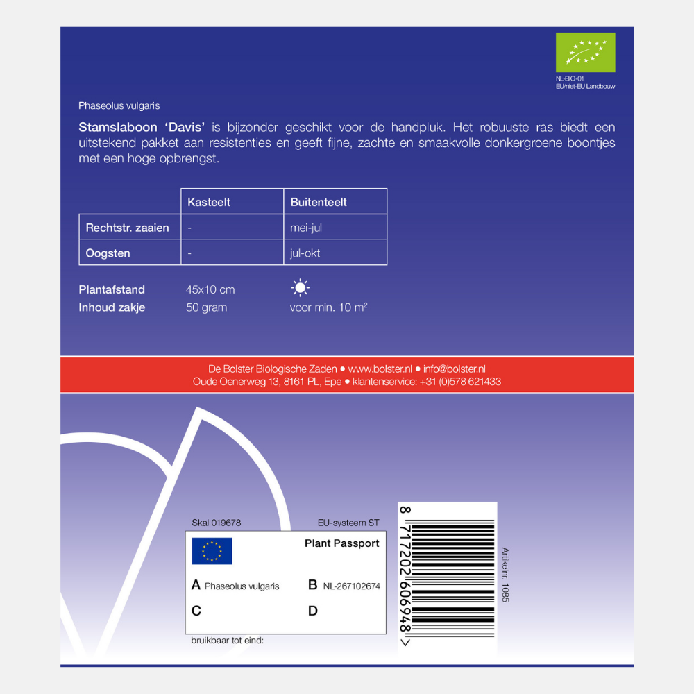 Runner bean 'Davis' BIO