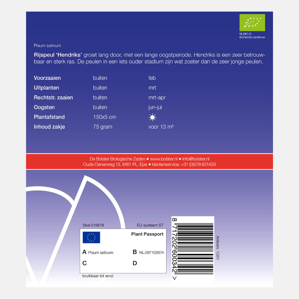 Rice pod 'Hendriks' BIO
