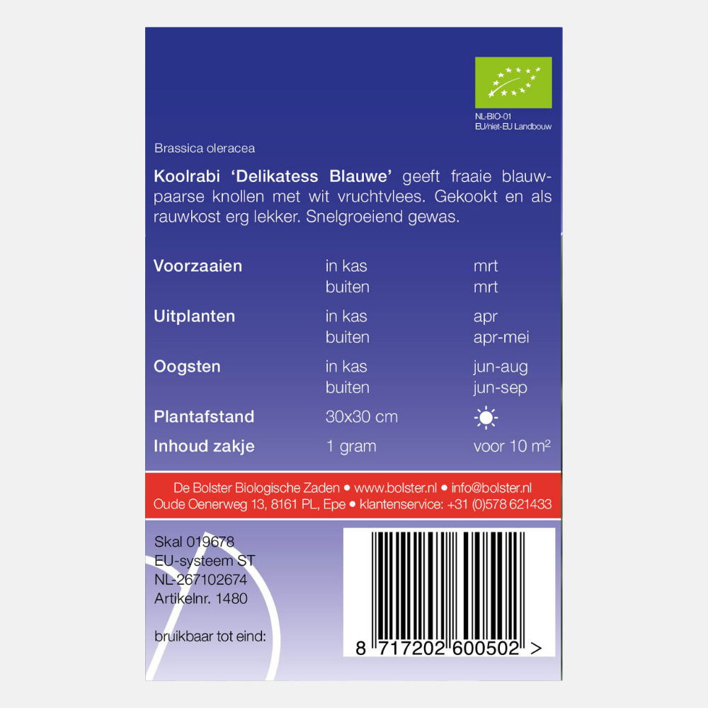 Chou-rave 'Delikatess Blue' BIO