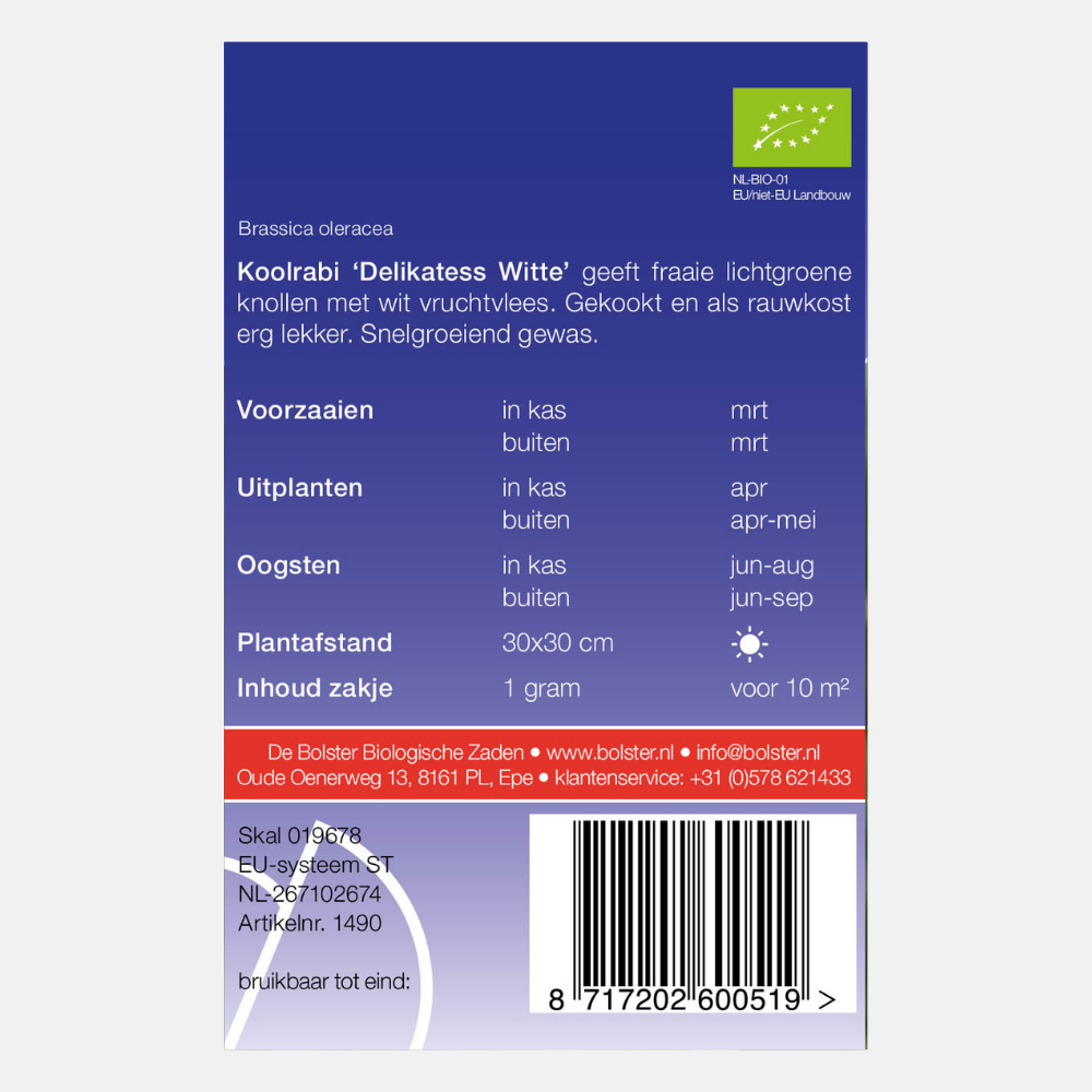 Chou-rave 'Delikatess Blanc' BIO