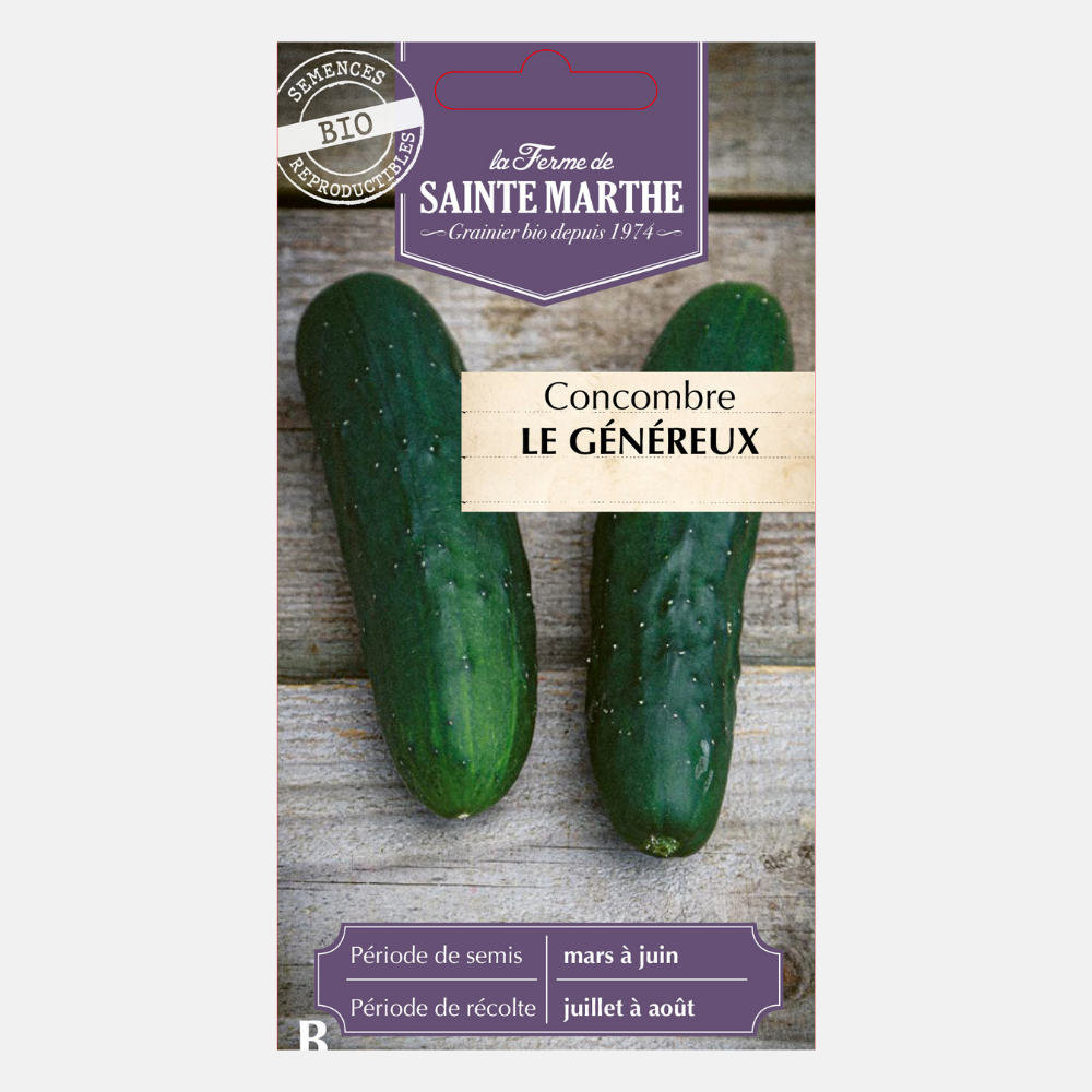 Cucumber 'le Généreux' BIO