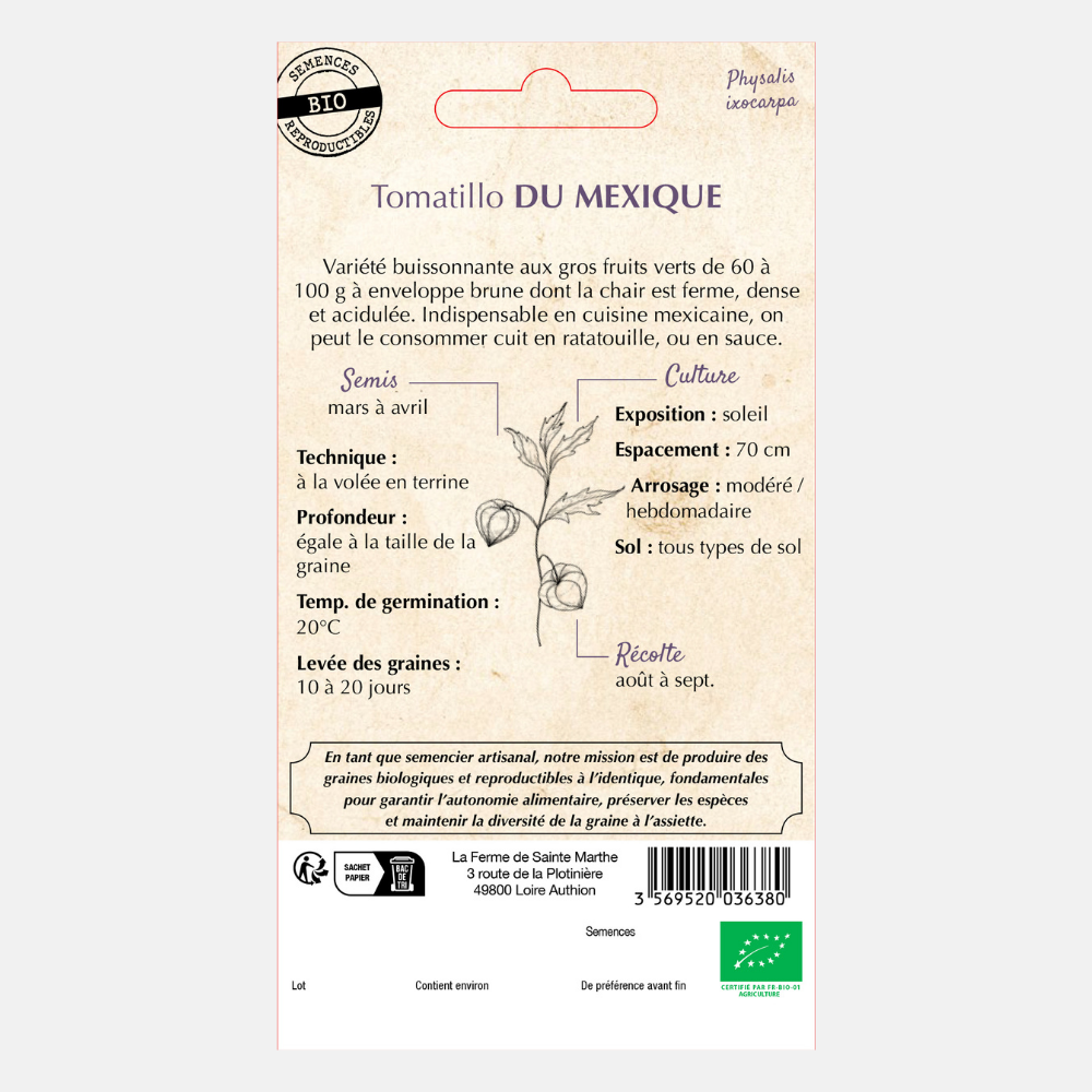 Tomatillo or ground cherry BIO