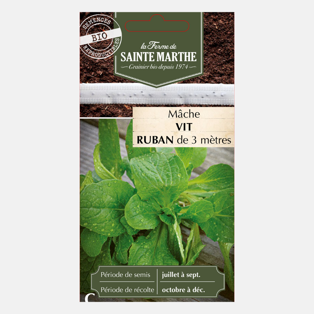 Ruban de graines de mâche 'Vit' BIO