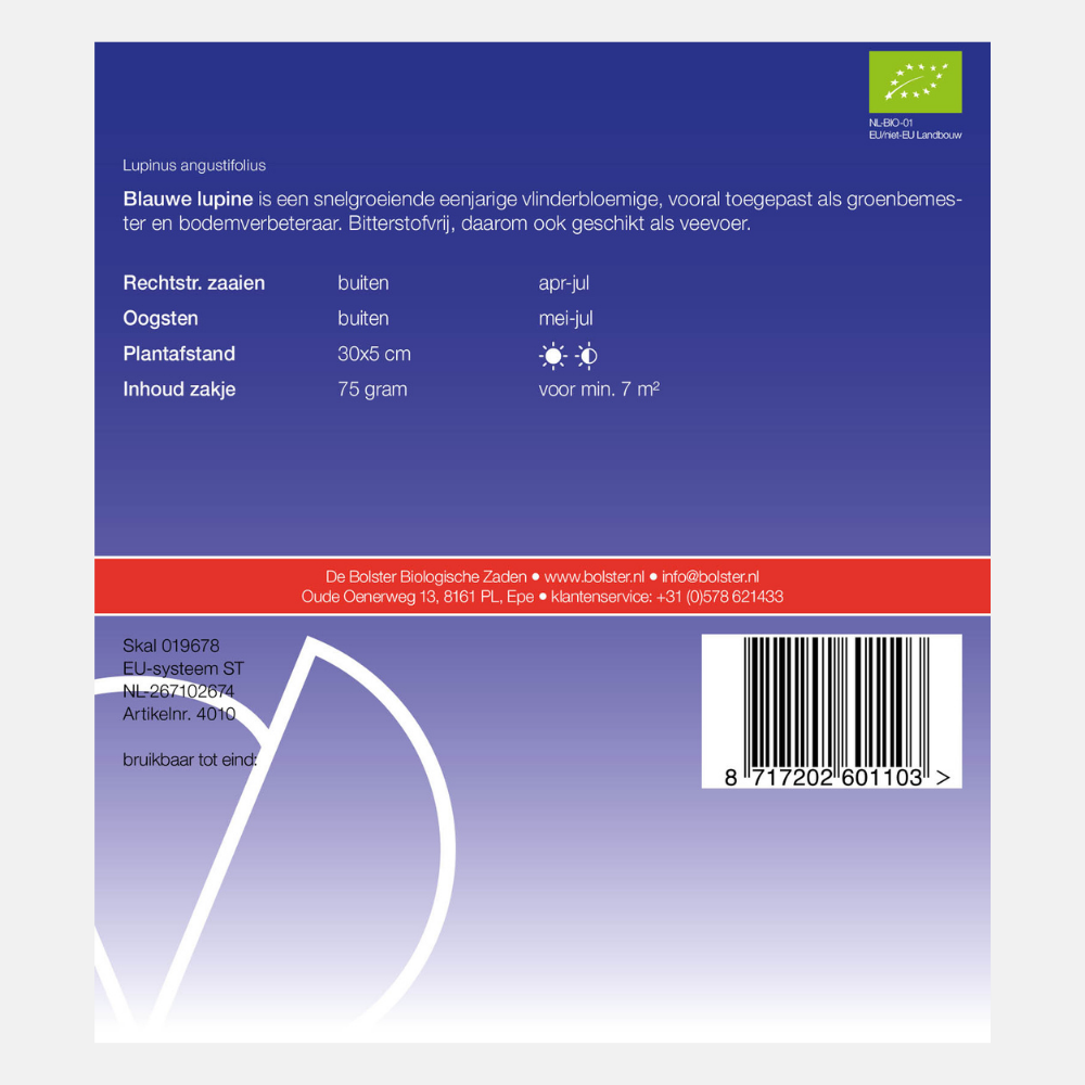 Blue lupine - Green manure BIO