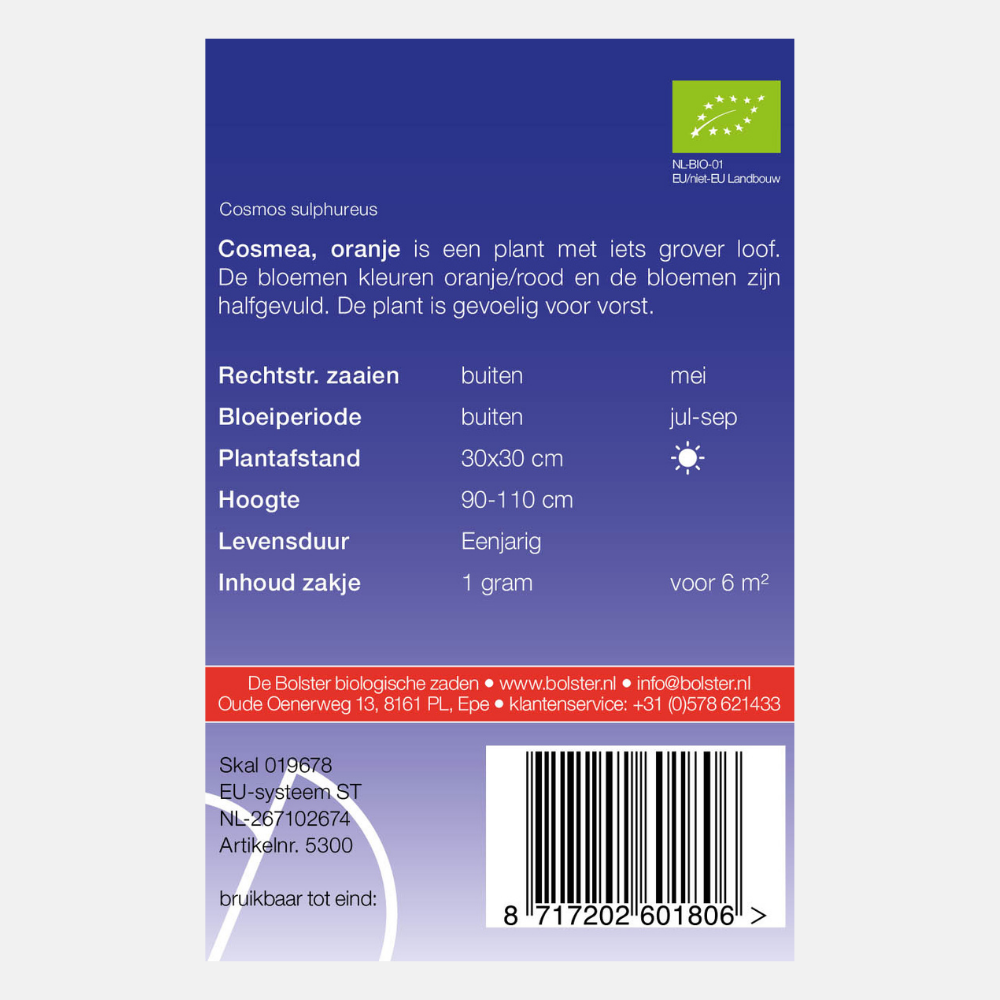 Cosméa, orange BIO