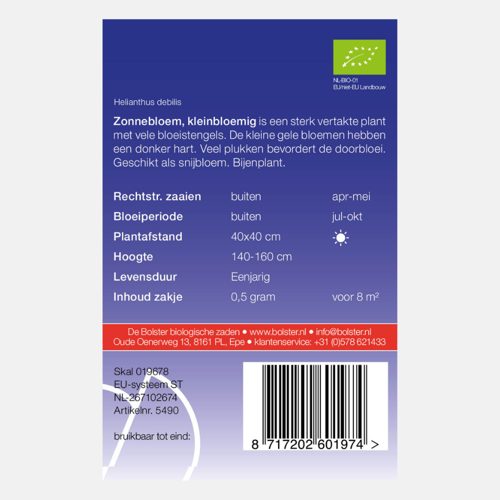 Sunflower, small flowered BIO