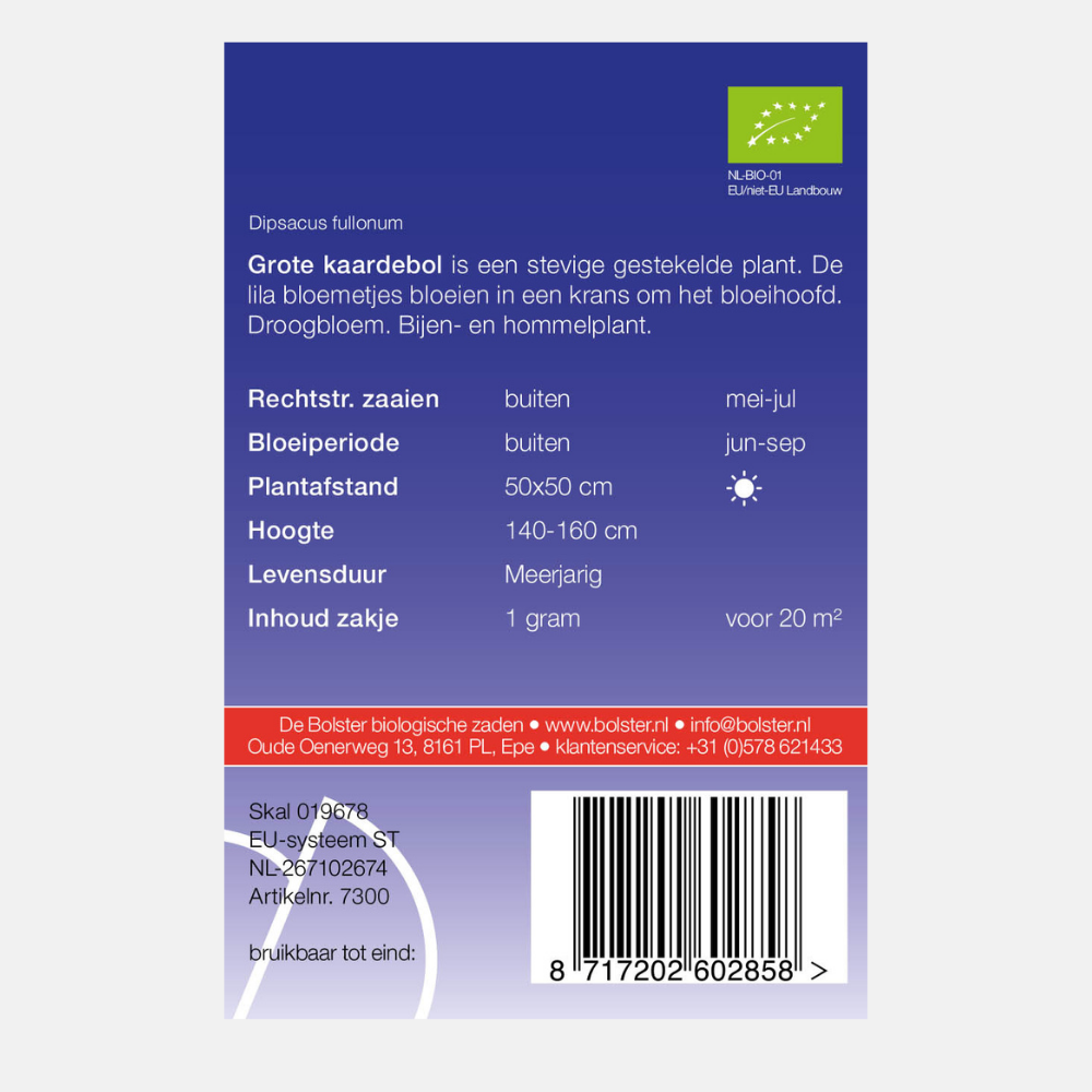 Grande cardère biologique