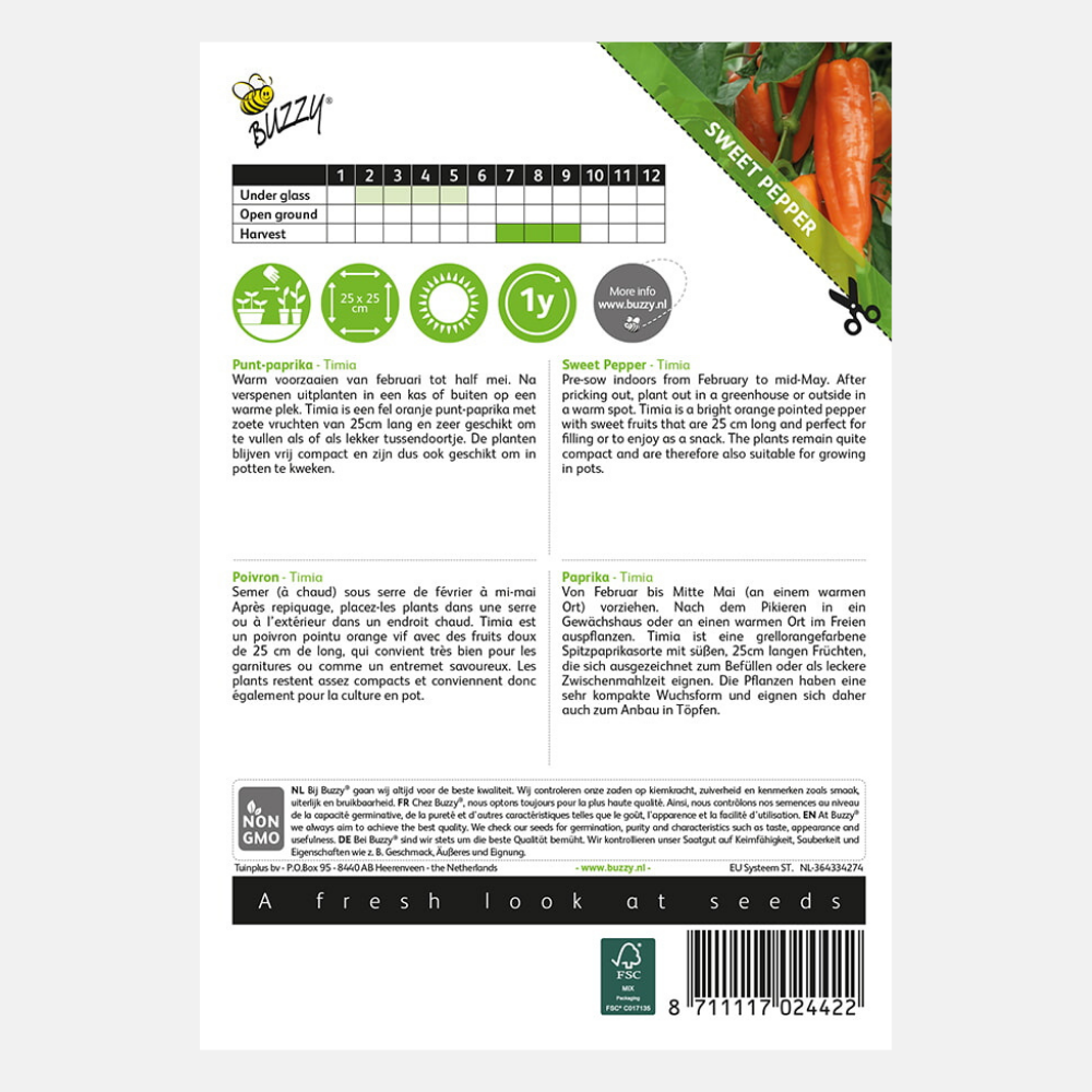 Piment pointu 'Timia'