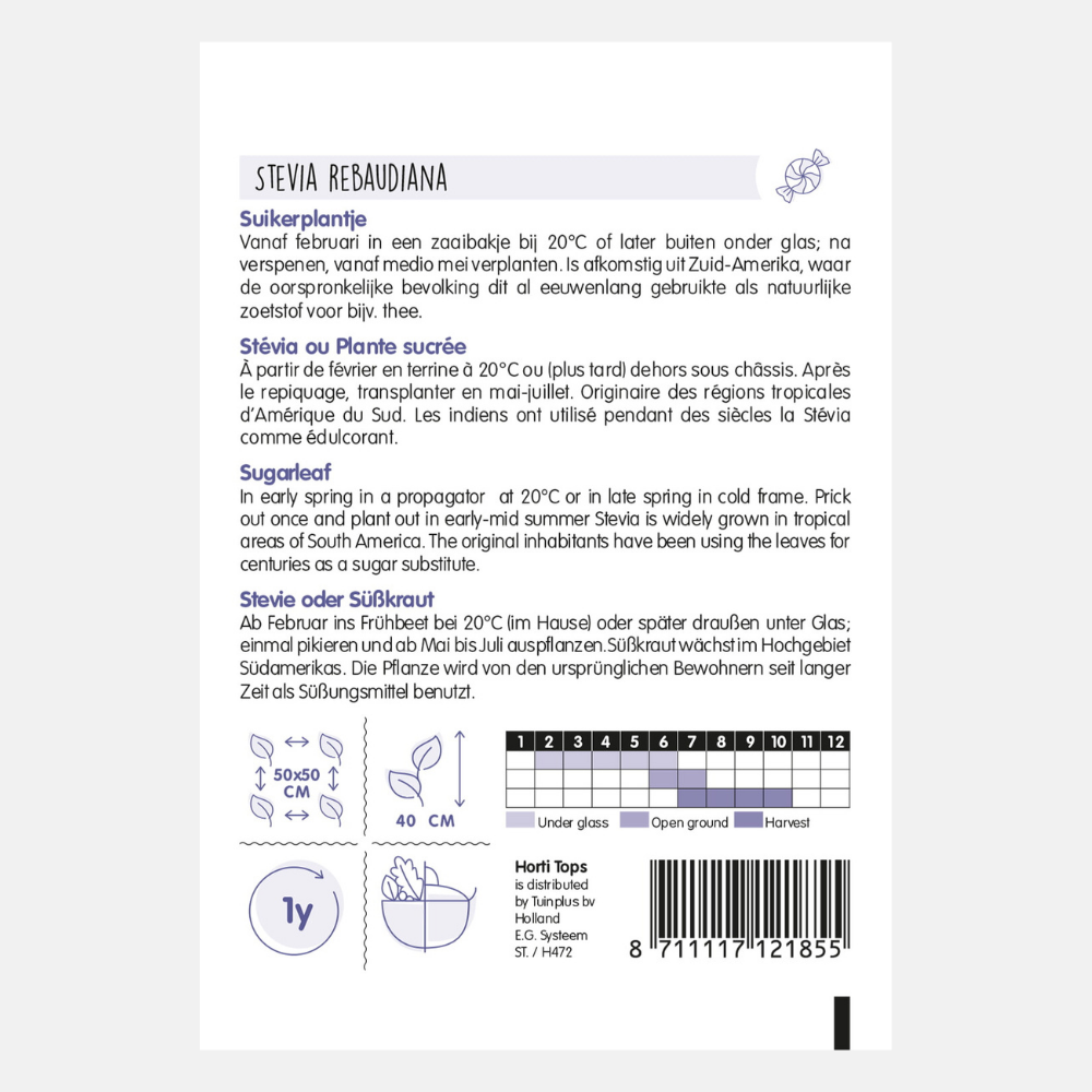 Stevia/Plante sucrière