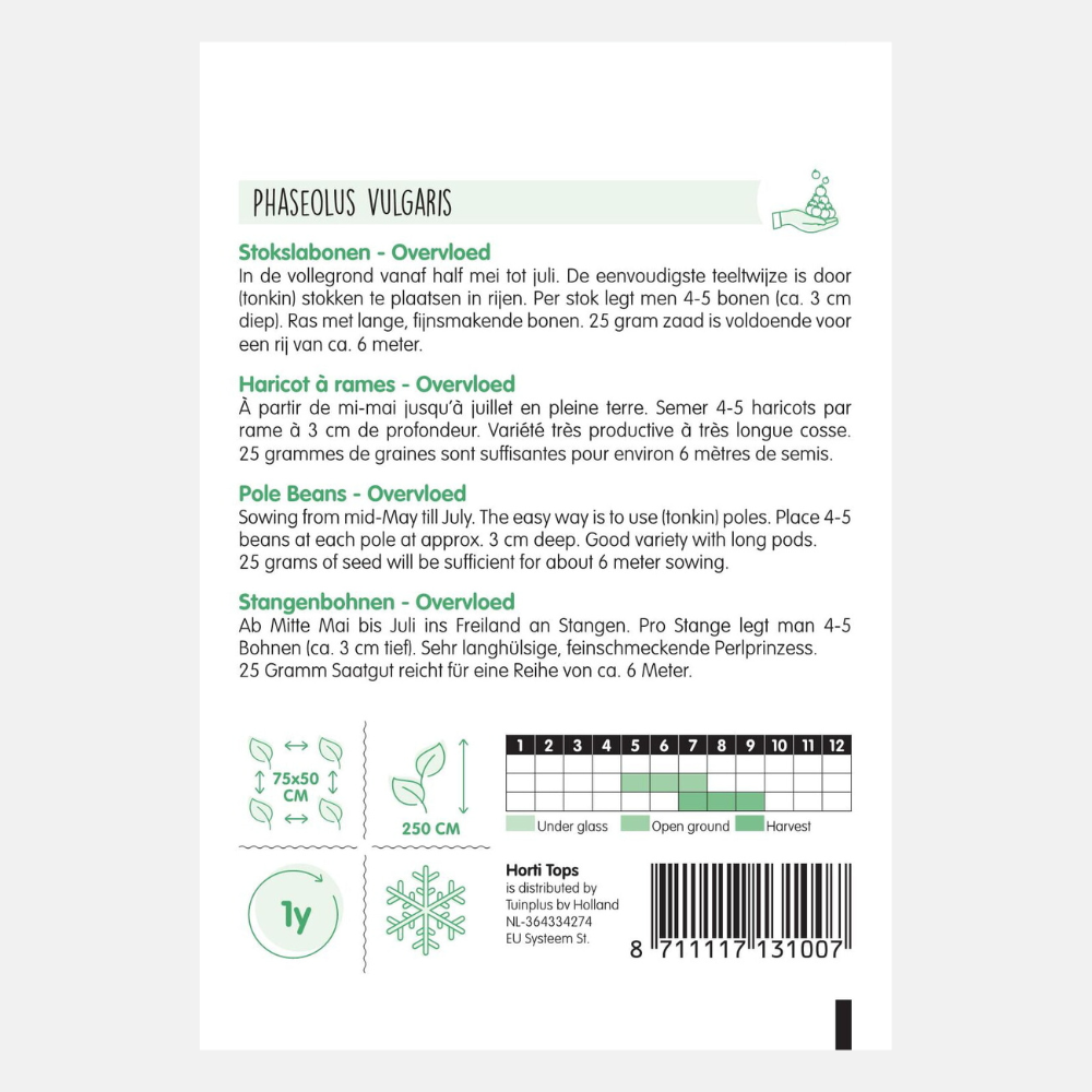 Stokslabonen 'Overvloed' - type Rentegever