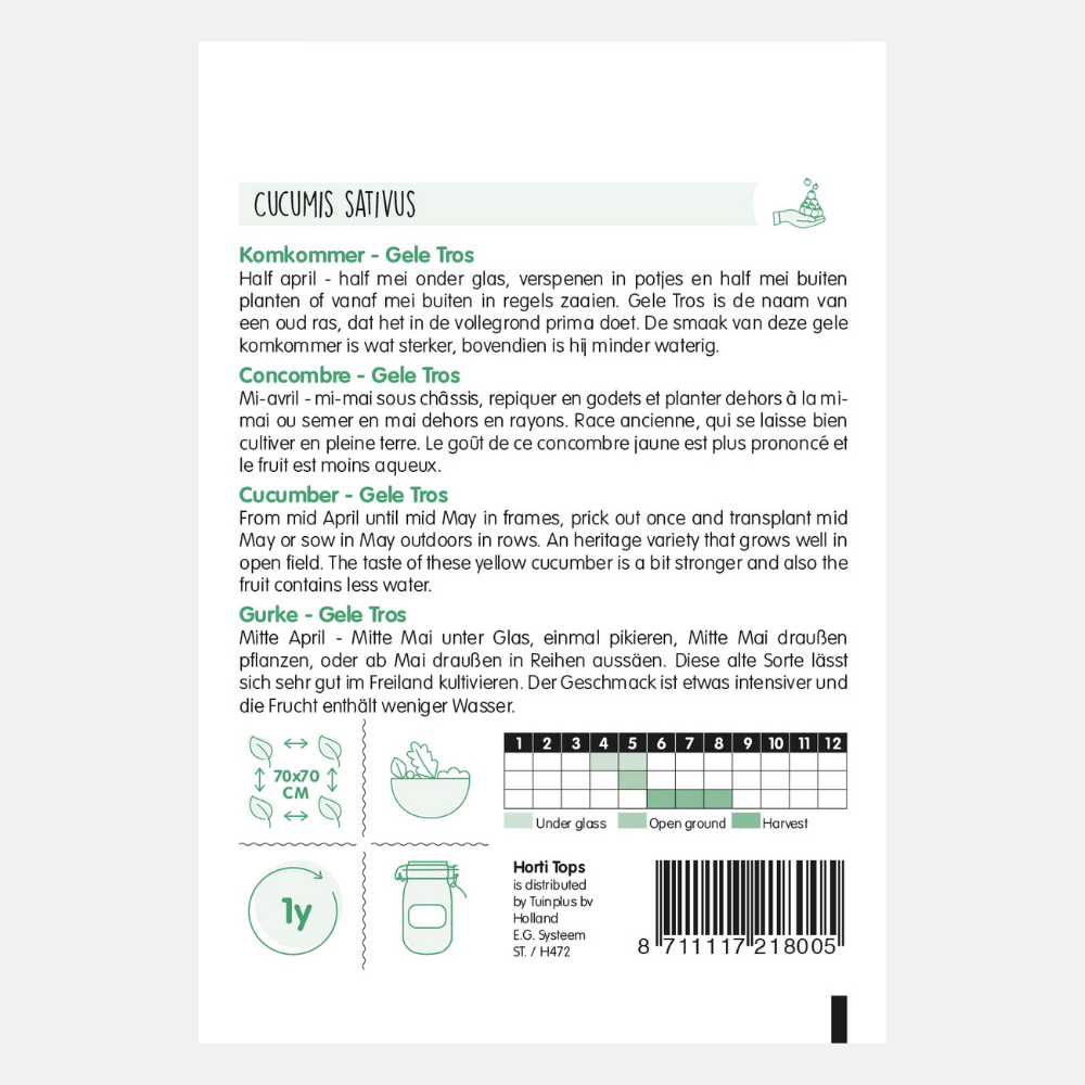 Cucumber 'Yellow Bunch'