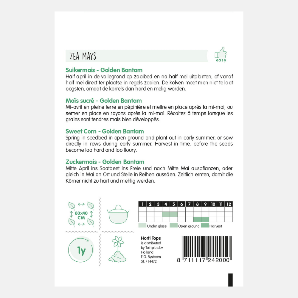 Suikermais 'Golden Bantam'