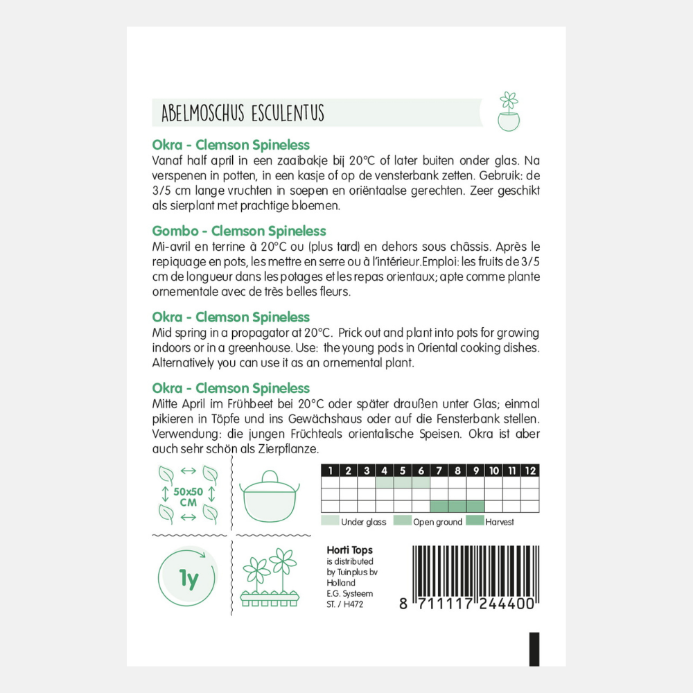 Gombo 'Clemson Spineless'