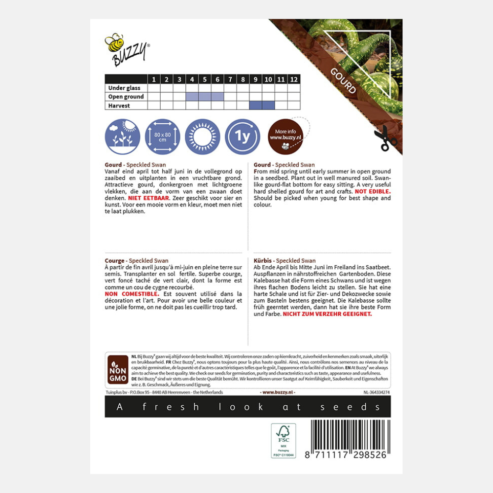 Sierpompoen 'Speckled Swan'