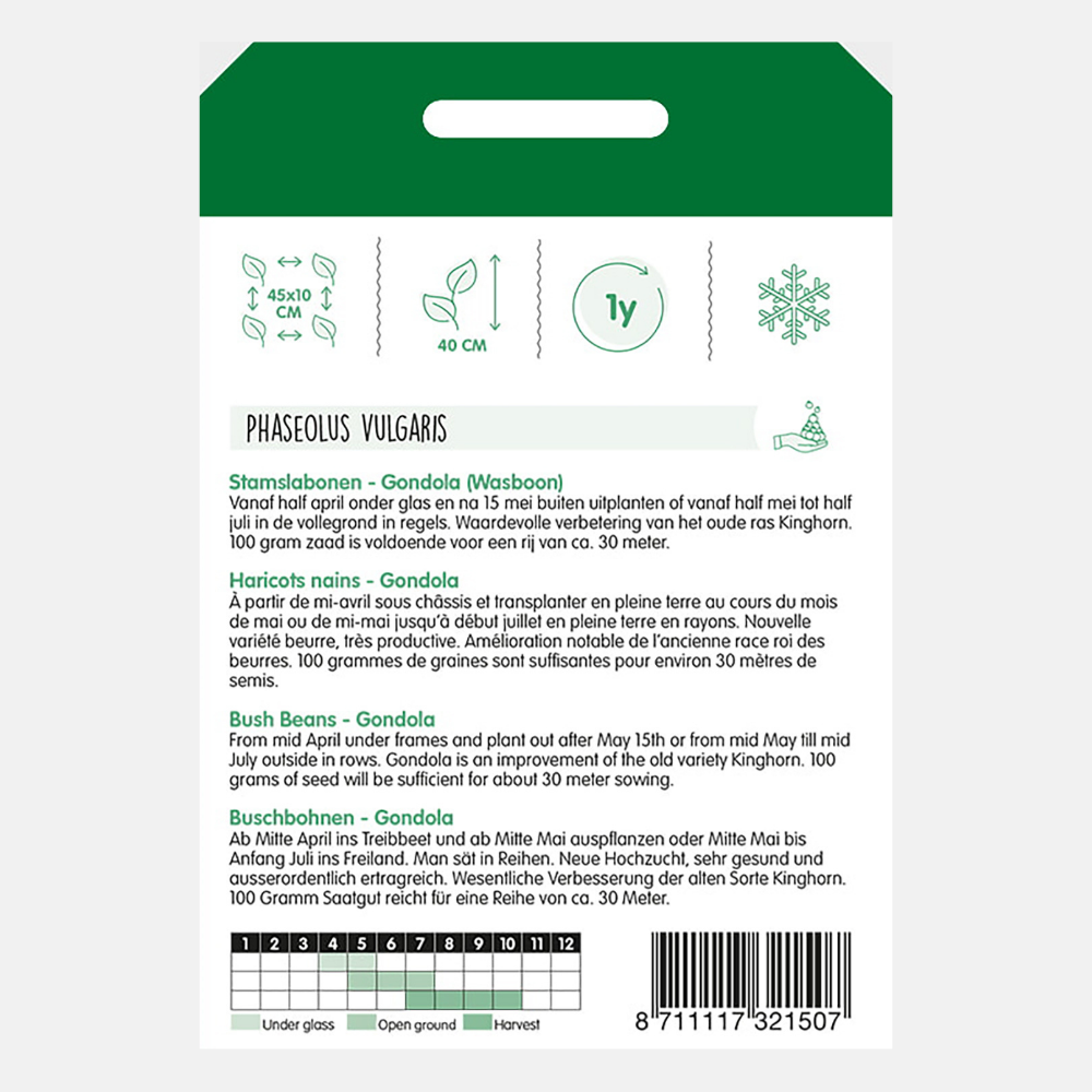 Struikprinsessenbonen 'Gondola' - gele boterbonen