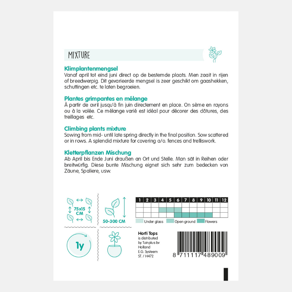 Mélange de plantes grimpantes