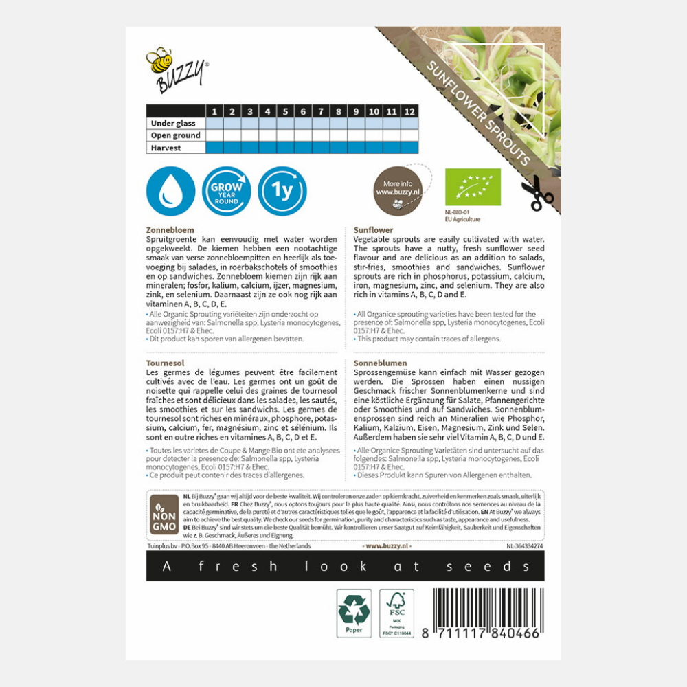 Sprouts Sunflower BIO