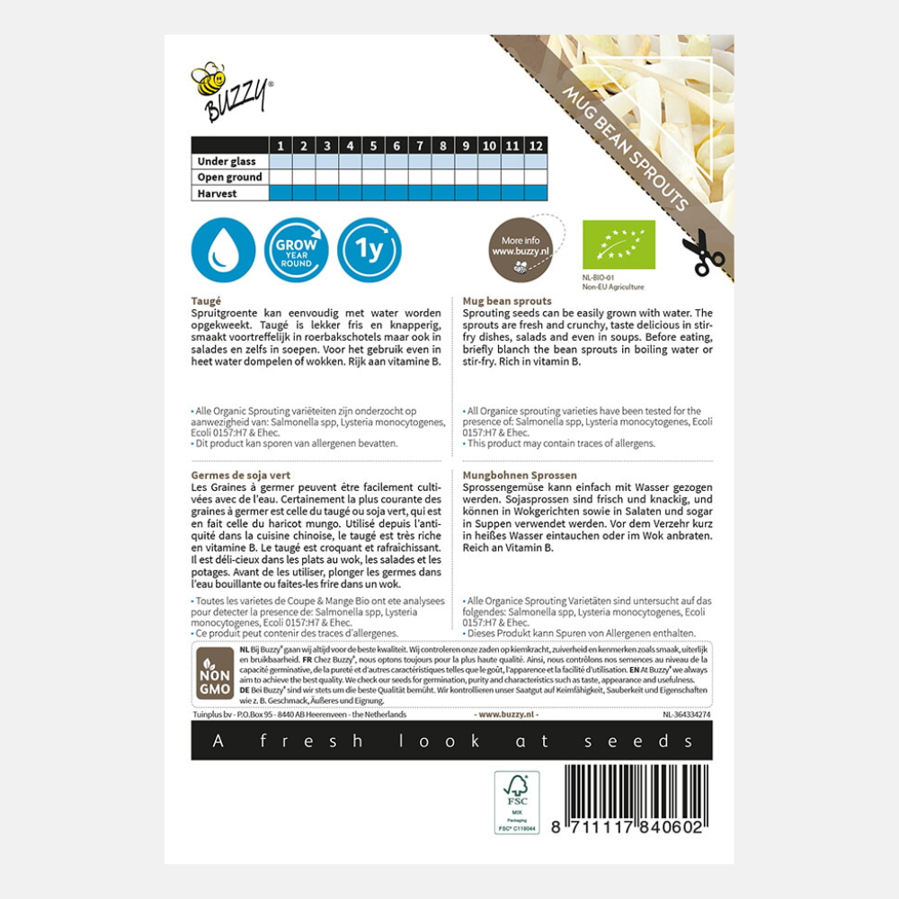 Sprouts Soybean Sprouts or Bean Sprouts BIO