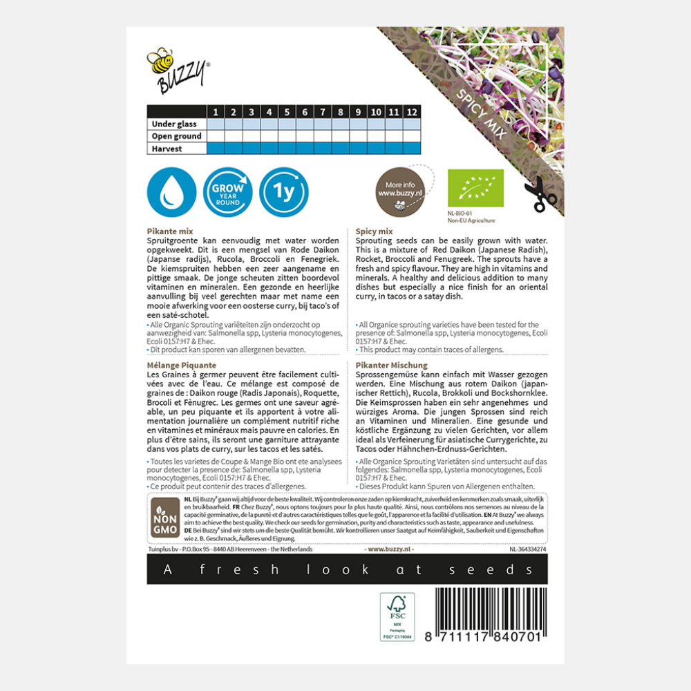 Sprouts Spicy Salad Mix BIO