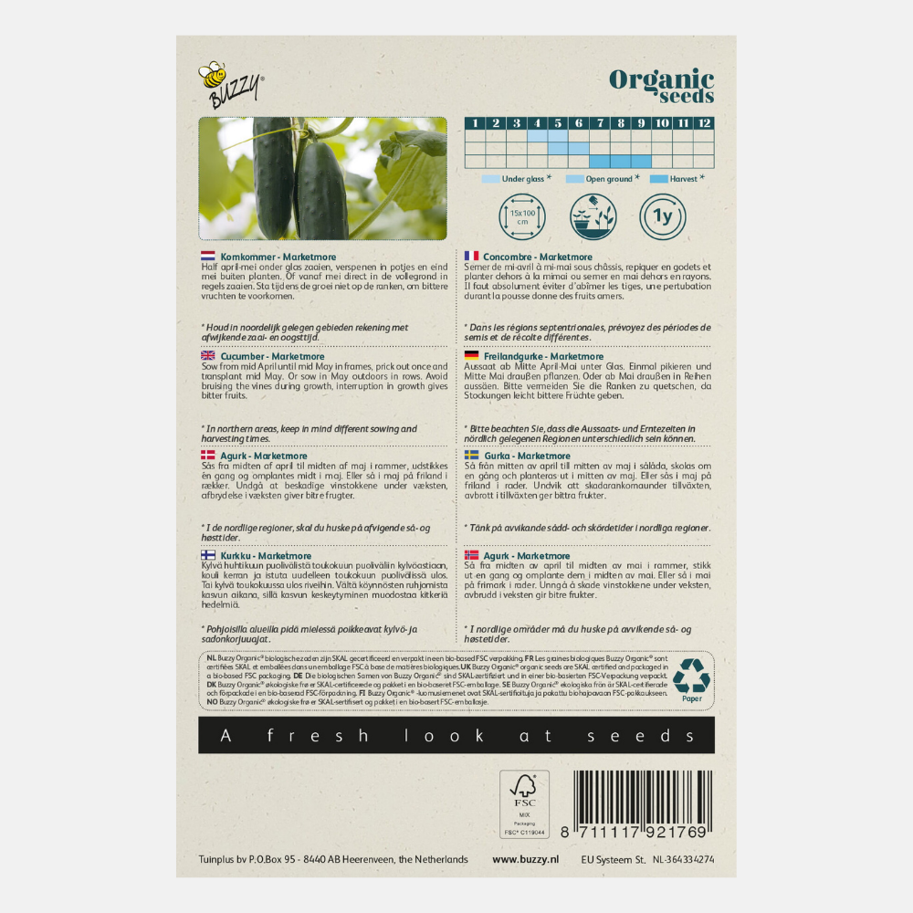 Cucumber 'Marketmore' BIO