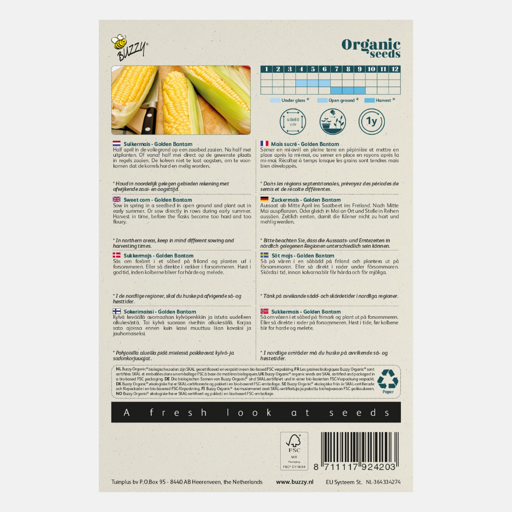 Corn 'Golden Bantam' BIO