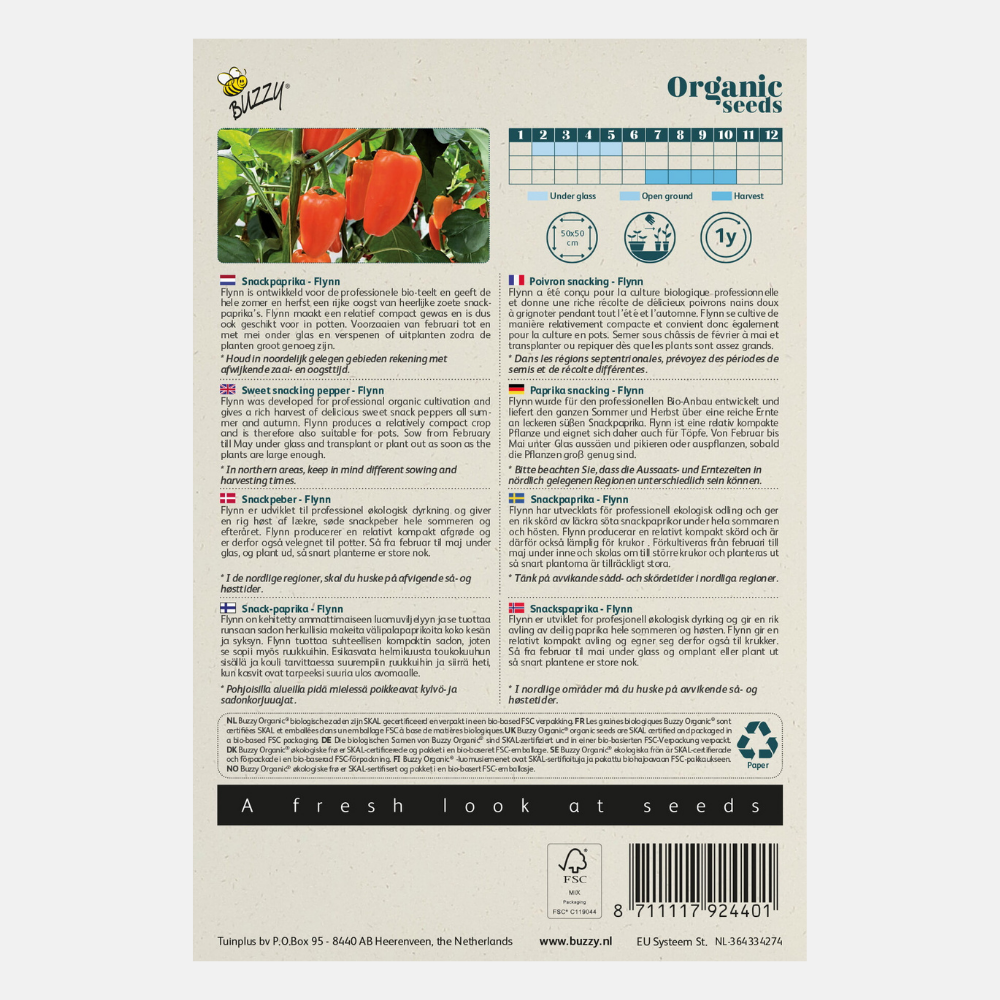 Snackpaprika 'Flynn' BIO