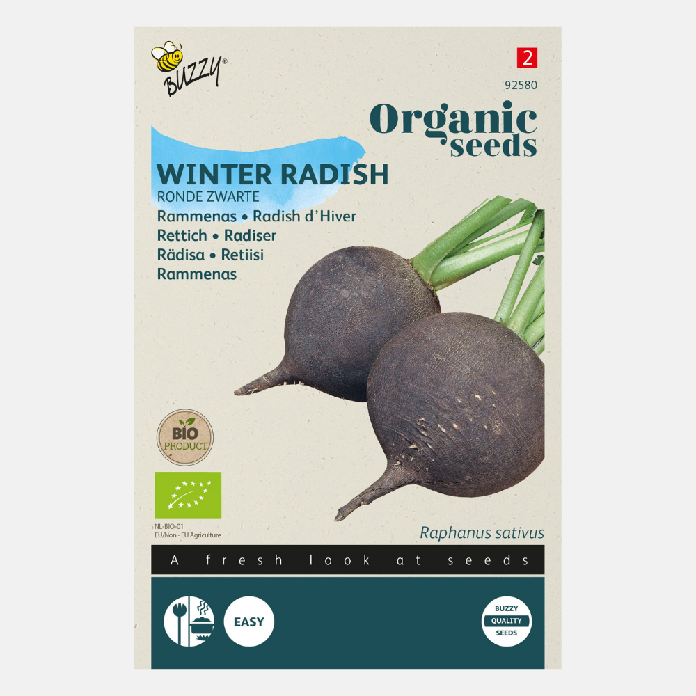 Radish 'Ronde Zwarte' BIO