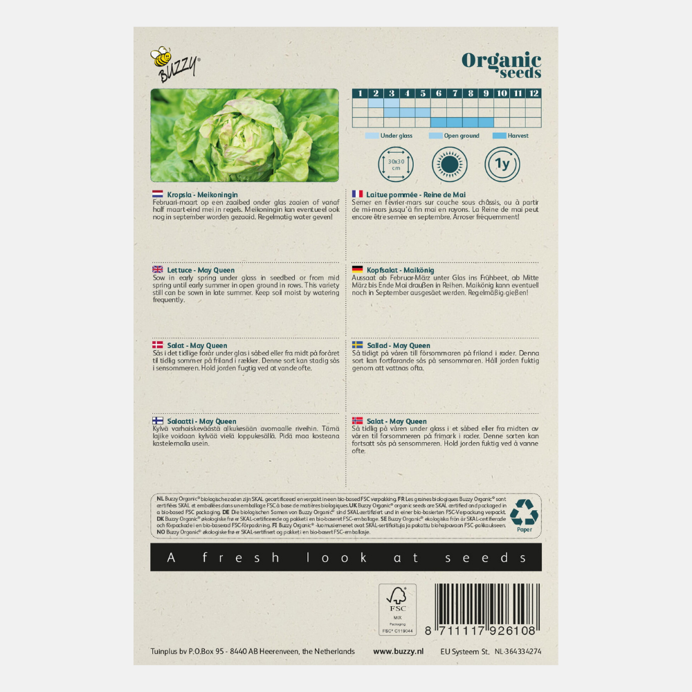 Laitue 'Meikoningin' BIO