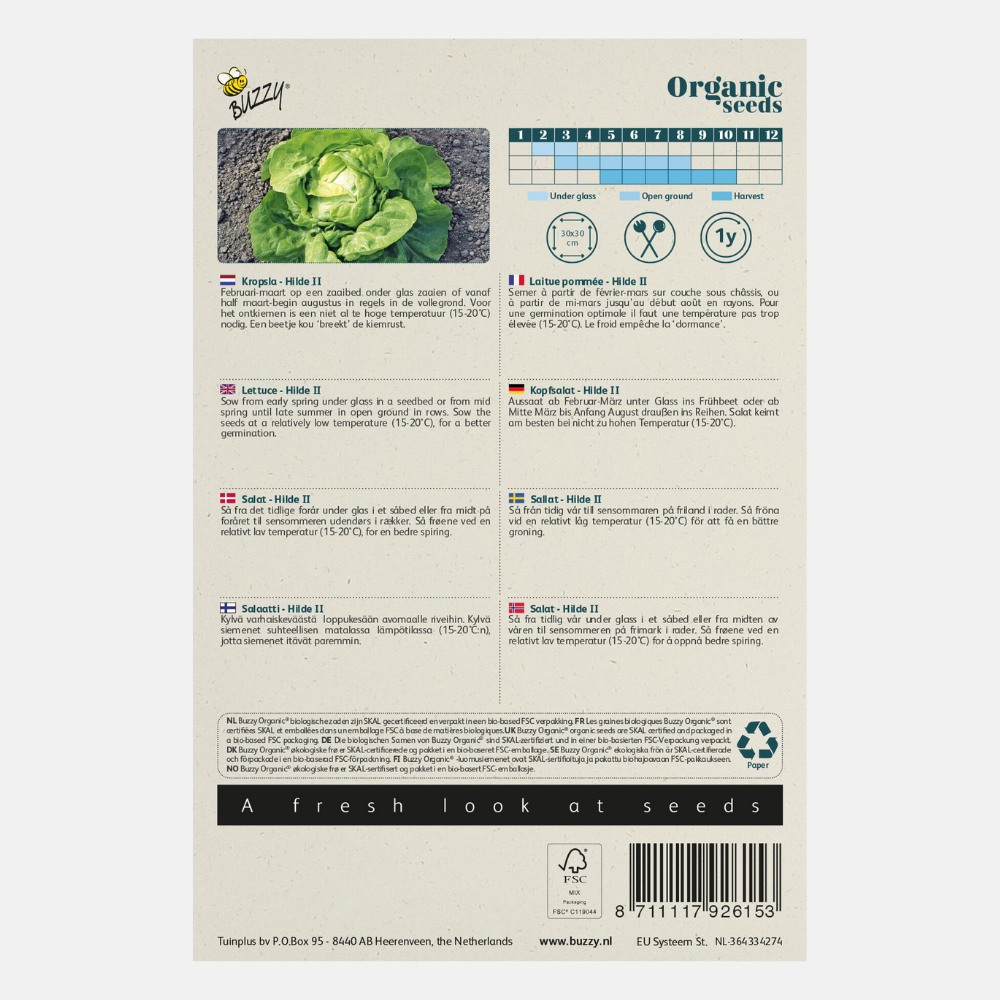 Laitue 'Hilde' BIO