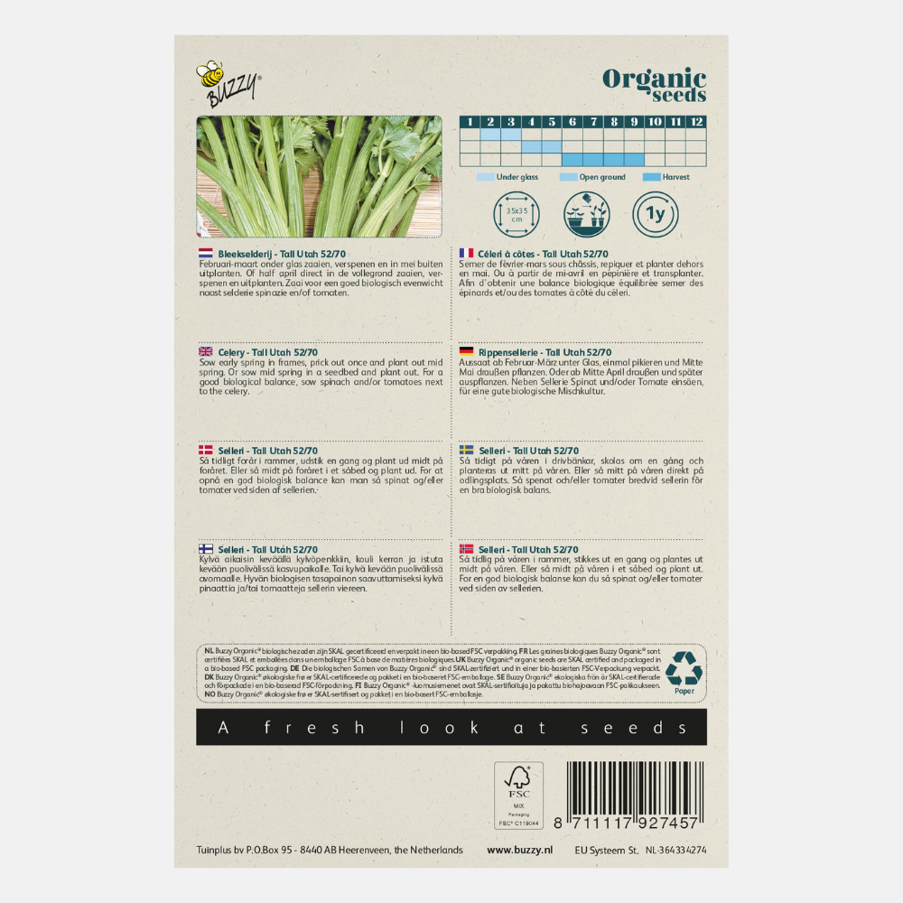 Celery 'Tall Utah 52/70' BIO