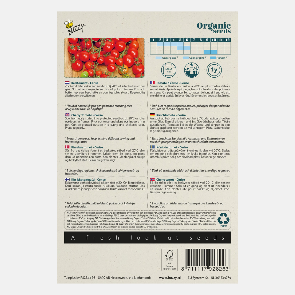 Cherry tomato 'Cerise' BIO