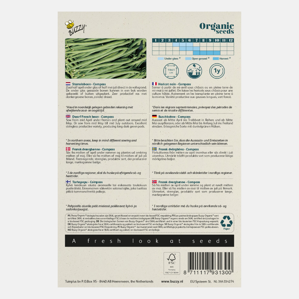 Bush Princess Beans 'Compass' BIO