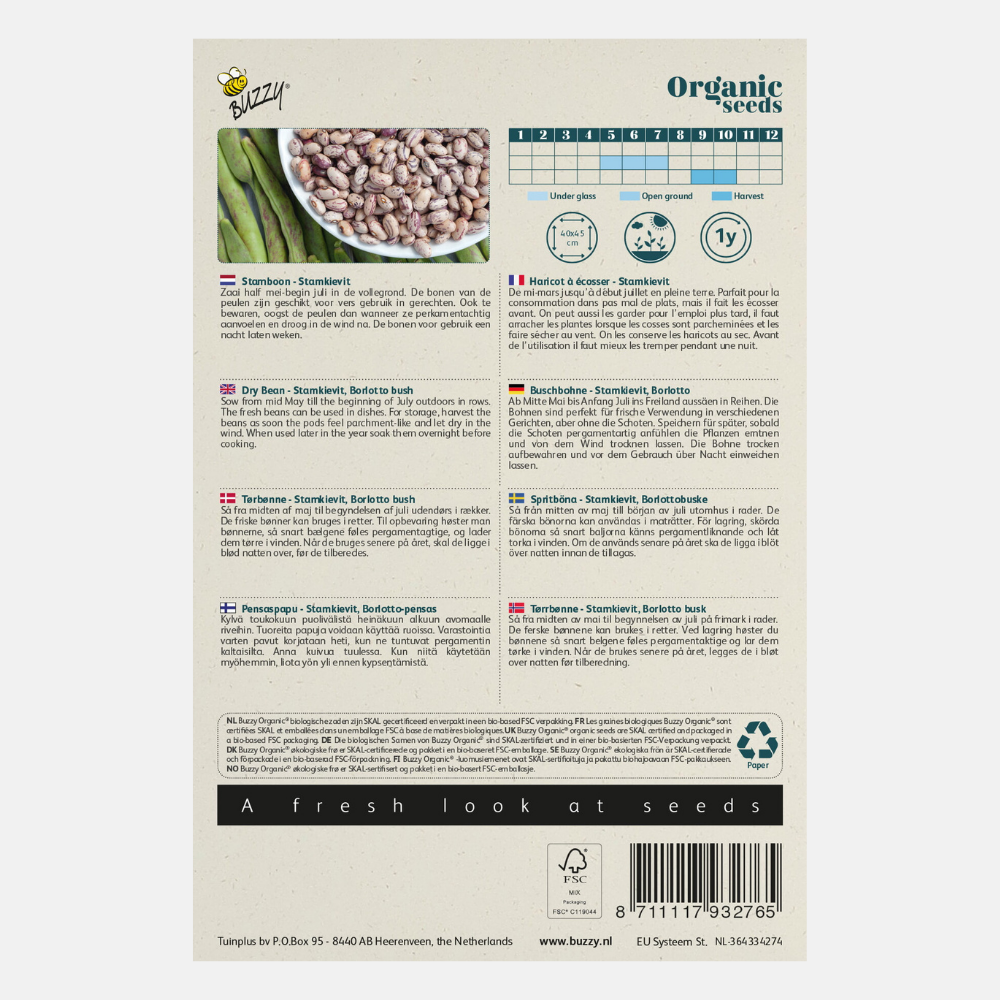 Runner bean 'Kievit' low BIO