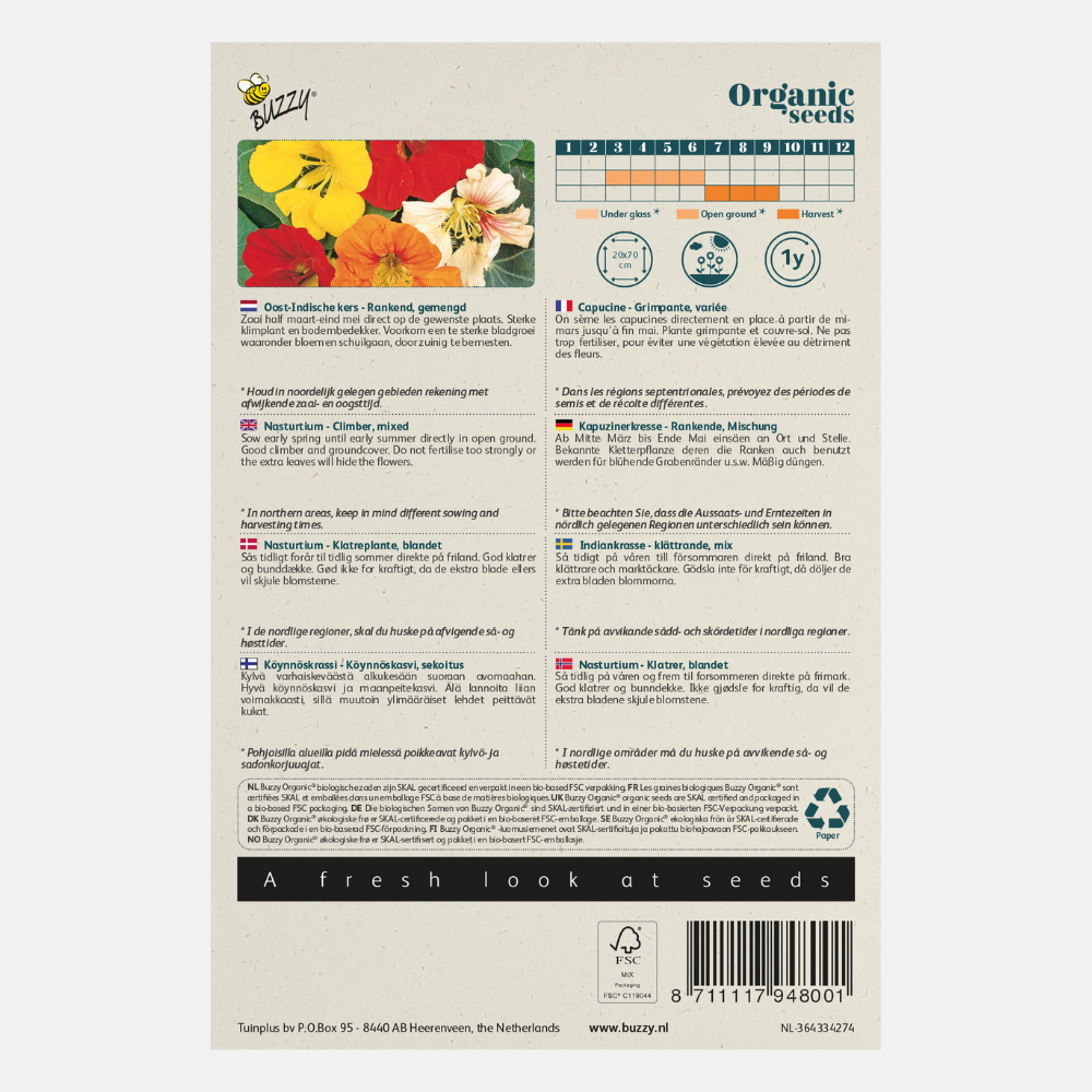 Oost-Indische kers 'Hoge Gemengd' BIO