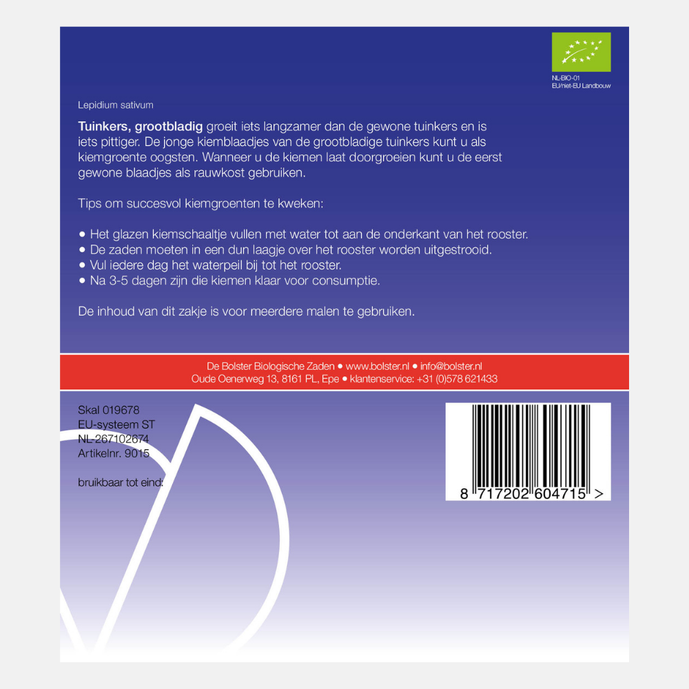 Cresson à grandes feuilles - Germes biologiques