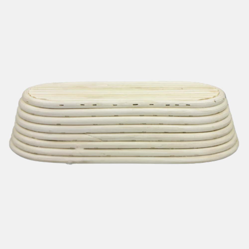 Rijsmandje Riet Ovaal 30x14cm (900 tot 1200 gram deeg) - foto 2