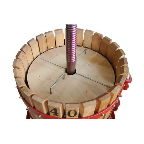 Fruit press with jack system 5 liters (ø 15 cm) tiltable