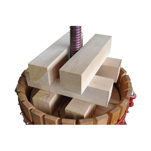 Fruit press with jack system 5 liters (ø 15 cm) tiltable