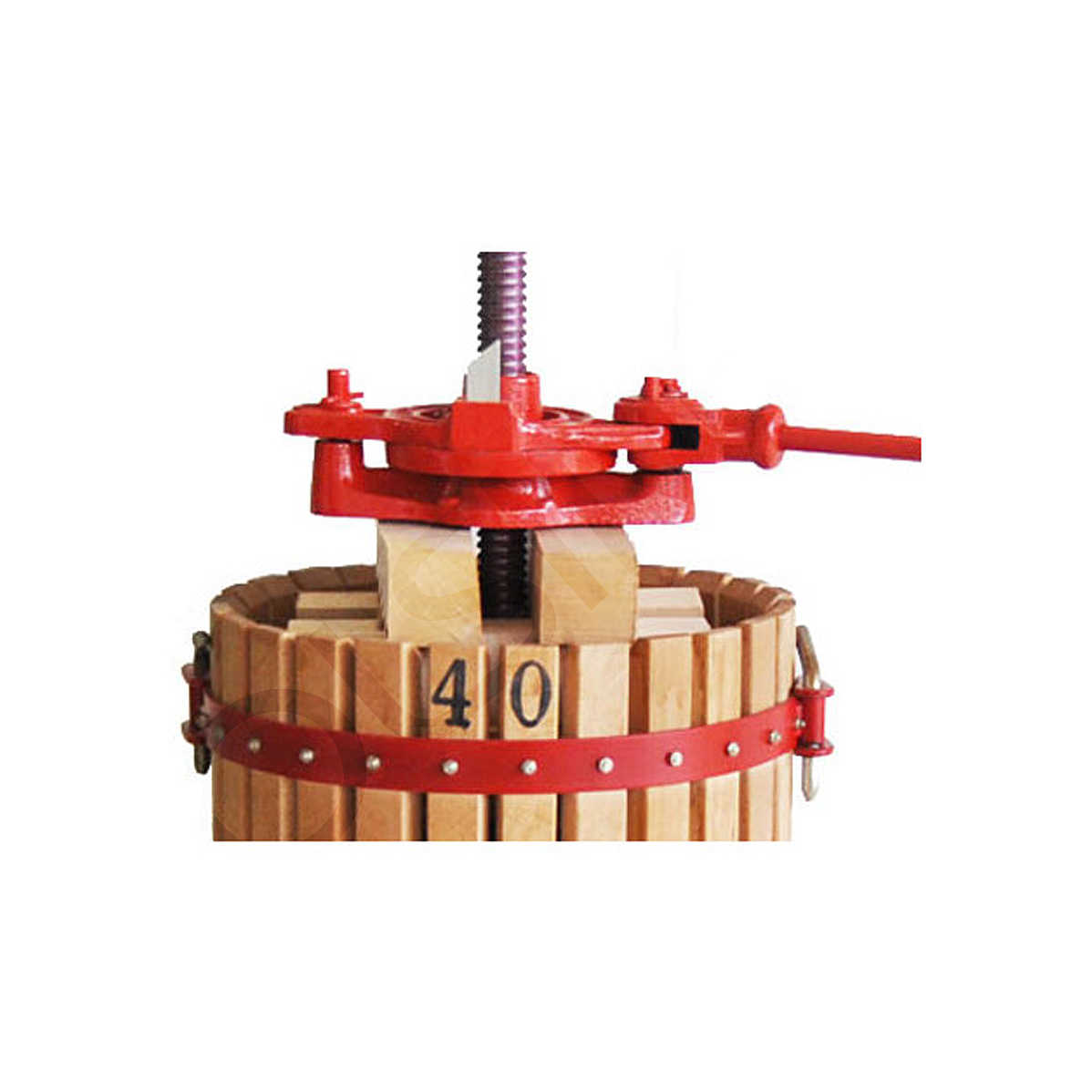 Fruit press with jack system 5 liters (ø 15 cm) tiltable