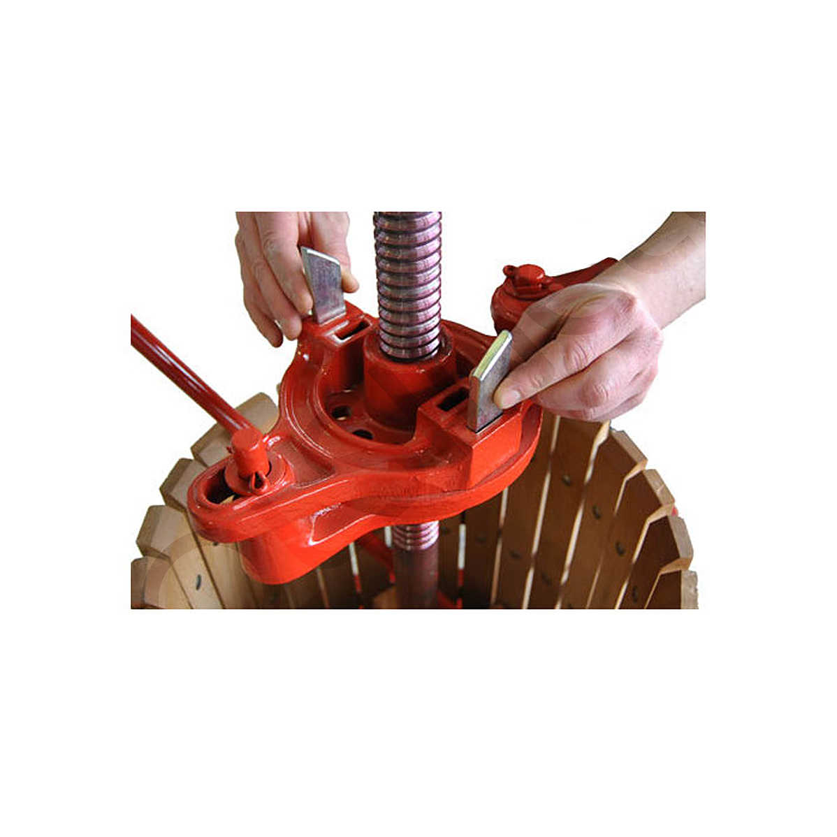 Fruit press with jack system 5 liters (ø 15 cm) tiltable