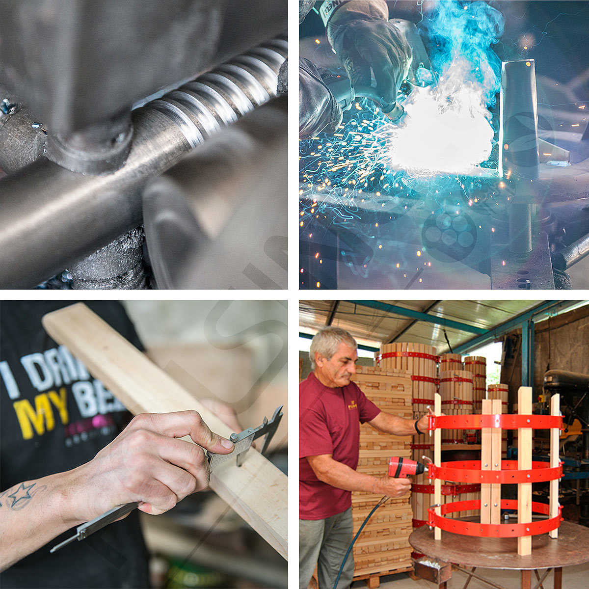 Fruit press with jack system 5 liters (ø 15 cm) tiltable