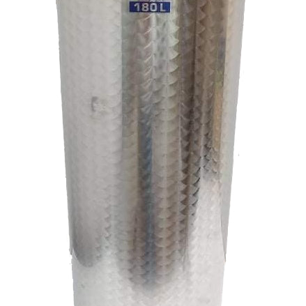 Cuve inox 180 litres avec couvercle flottant, pompe, pneu et joint d'eau
