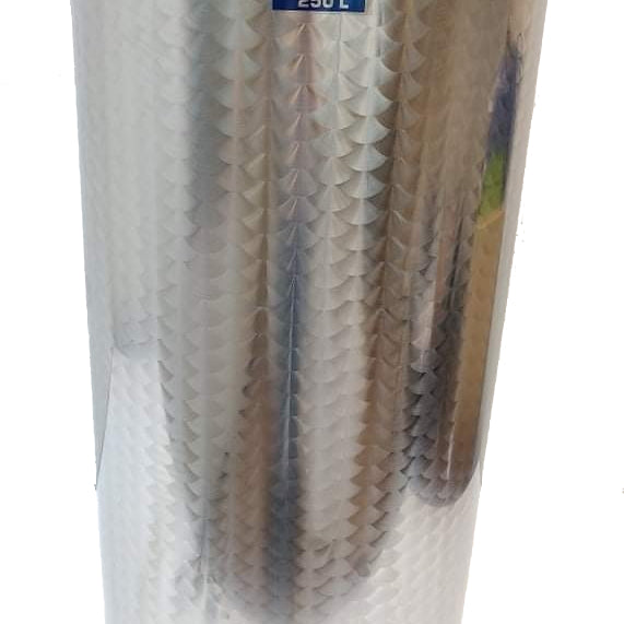 Cuve inox 380 litres avec couvercle flottant, pompe, pneu et joint d'eau