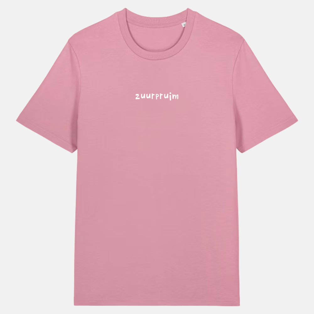 Unisex t-shirt - Zuurpruim geborduurd