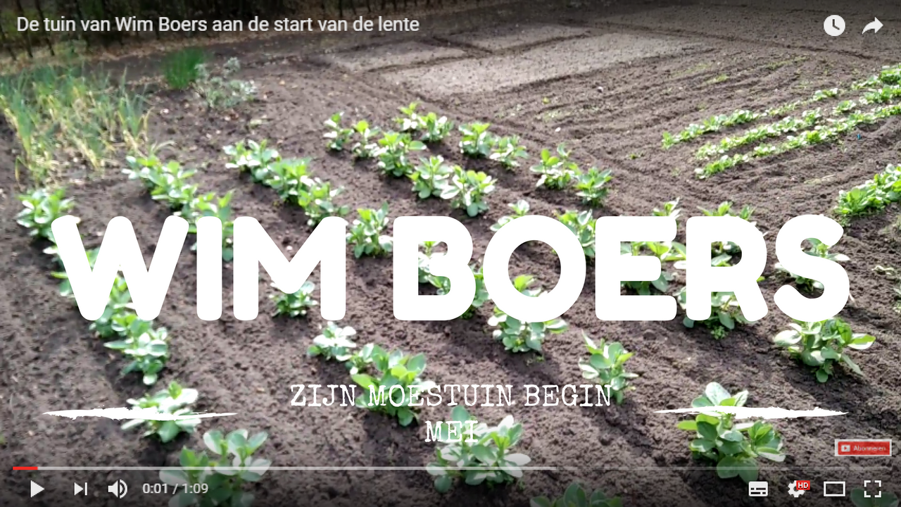 Wim Boers toont zijn tuin in al zijn prille glorie