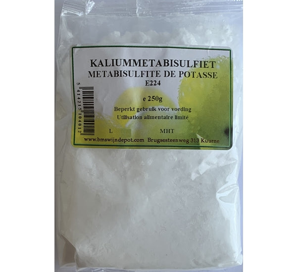 Métabisulfite de potassium (E224) 250 grammes