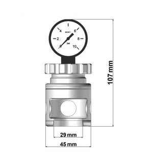 Aphrometer für Kronkorken 29mm 0-10 bar