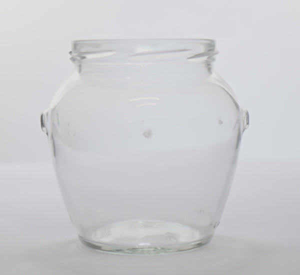 Pot glas 580 ml bol met oortjes (kies aantal)